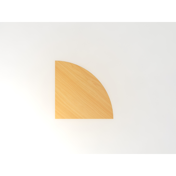 4032062003831 - HAMMERBACHER Verbindungsplatte Haziender buche dreieckig abgerundet 800 x 800 x 25 cm