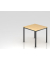 Besprechungstisch D-Serie, 72cm (H), 80x80cm (BxT), 2-4 Personen, quadratisch, ahorn / schwarz