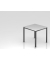 Besprechungstisch D-Serie, 72cm (H), 80x80cm (BxT), 2-4 Personen, quadratisch, grau / schwarz