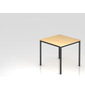 Besprechungstisch VD, 72cm (H), 80x80cm (BxT), ahorn / schwarz