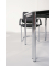 Besprechungstisch D-Serie, 72cm (H), 80x80cm (BxT), 2-4 Personen, rechteckig, buche / schwarz