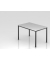Besprechungstisch D-Serie, 72cm (H), 120x80cm (BxT), 4-6 Personen, rechteckig, grau / schwarz