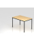 Besprechungstisch D-Serie, 72cm (H), 120x80cm (BxT), 4-6 Personen, rechteckig, ahorn / schwarz