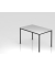 Besprechungstisch D-Serie, 72cm (H), 120x80cm (BxT), 4-6 Personen, rechteckig, grau / schwarz