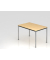 Besprechungstisch D-Serie, 72cm (H), 120x80cm (BxT), 4-6 Personen, rechteckig, ahorn / chrom