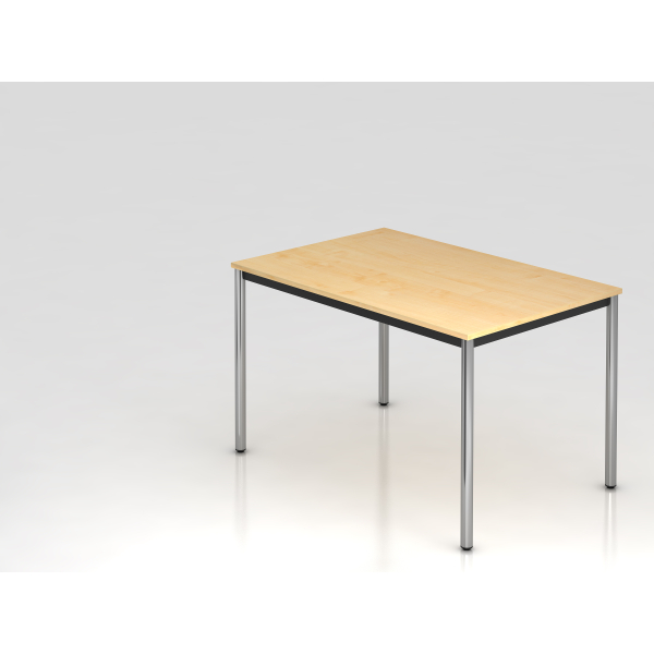 4032062008331 - HAMMERBACHER Konferenztisch VDR12 ahorn rechteckig Rundrohr chrom 1200 x 800 x 720 cm