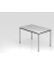 Besprechungstisch D-Serie, 72cm (H), 120x80cm (BxT), 4-6 Personen, rechteckig, grau / chrom