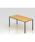 Besprechungstisch D-Serie, 72cm (H), 160x80cm (BxT), 6 Personen, rechteckig, buche / schwarz