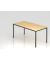 Besprechungstisch D-Serie, 72cm (H), 160x80cm (BxT), 6 Personen, rechteckig, ahorn / schwarz