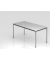 Besprechungstisch D-Serie, 72cm (H), 160x80cm (BxT), 6 Personen, rechteckig, grau / chrom