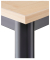 Besprechungstisch VD, 72cm (H), 160x69cm (BxT), ahorn / schwarz
