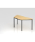 Besprechungstisch D-Serie, 72cm (H), 160x69cm (BxT), Trapezform, ahorn / schwarz