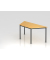 Besprechungstisch D-Serie, 72cm (H), 160x69cm (BxT), Trapezform, buche / schwarz