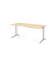 Schreibtisch VBS, 74cm (H), 180x100cm (BxT), ahorn / silber