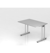 Schreibtisch VNS, 74cm (H), 120x80cm (BxT), grau / silber