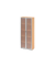 Fl&uuml;gelt&uuml;renschrank V4 V4200/6/S/BM, 5 OH, buche/silber, 80x188x34,6cm (BxHxT)