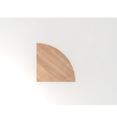 Verkettungswinkel Viertelkreis 80x80cm Nussbaum
