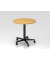 Sitz-Steh-Schreibtisch VST, mechanisch h&ouml;henverstellbar, 114cm (H), 80x80cm (BxT), buche / schwarz