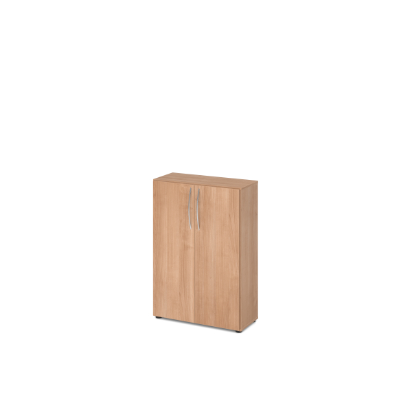 4032062025048 - Schrank TARA 3 Ordnerhöhen B 800 x T 330 x H 1144 mm Flügeltüren 2 Fachböden stapelbar Nussb-Dekor
