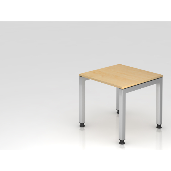 4032062025239 - J Serie Höhenverstellbar Höhenverstellbarer Schreibtisch Rechteckig Ahorn 4 Füße 800 (B) x 680 (H) mm Holz