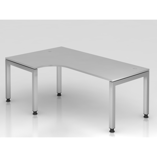 4032062025468 - Schreibtisch VJS manuell höhenverstellbar 76cm (H) 200x120cm (BxT) Grau   silber 4032062025468 Hammerbacher
