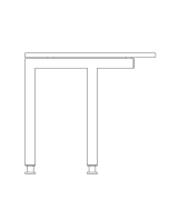 Aufpreis Tischbeine zur&uuml;ckgesetzt Silber