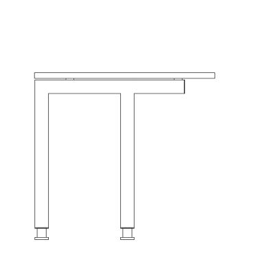 Aufpreis Tischbeine zur&uuml;ckgesetzt Silber