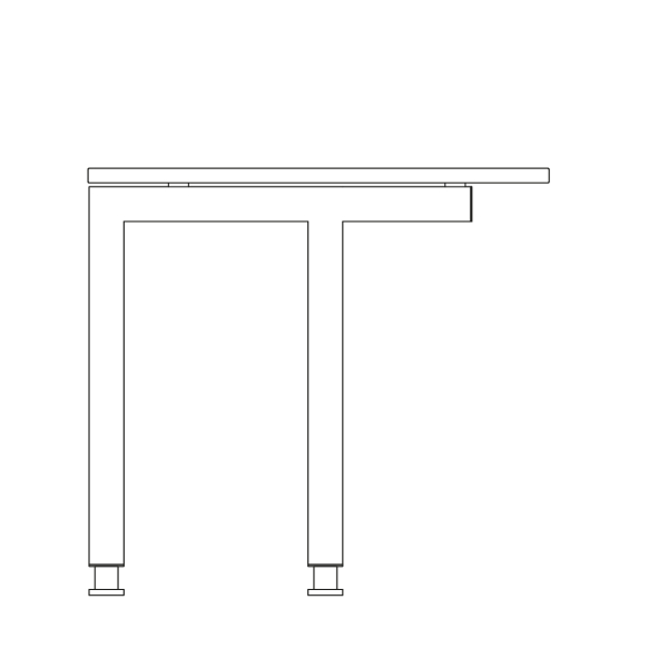 4032062026557 - Aufpreis Tischbeine zurückgesetzt Silber 4032062026557 Hammerbacher