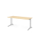 Schreibtisch VBS, 74cm (H), 180x80cm (BxT), ahorn / silber