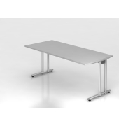 Schreibtisch VNS, 74cm (H), 180x80cm (BxT), grau / silber