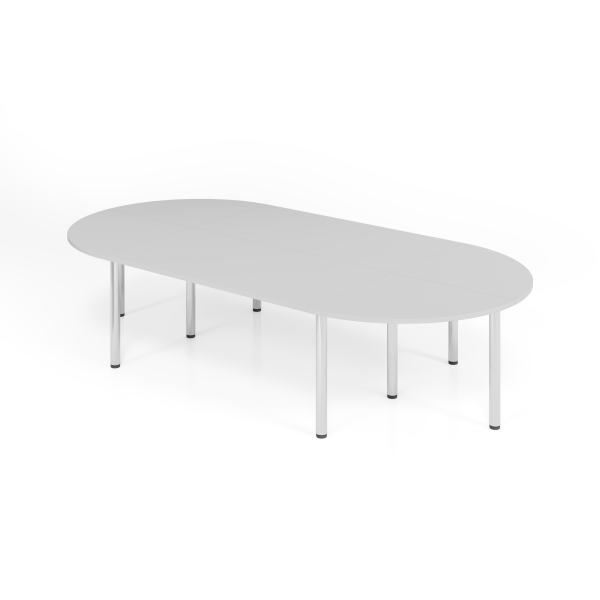 4032062028872 - Konferenztisch VSETK manuell höhenverstellbar 74cm (H) 320x160cm (BxT) Grau   chrom 4032062028872 Hammerbacher