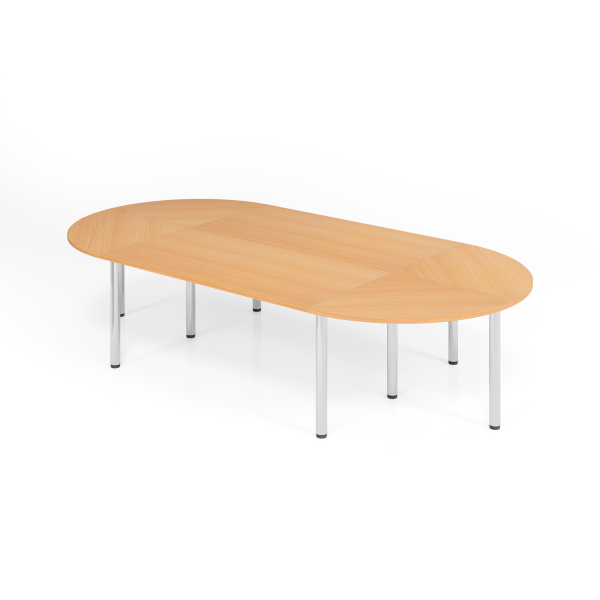 4032062028889 - Konferenztisch VSETK manuell höhenverstellbar 74cm (H) 320x160cm (BxT) buche   Chrom 4032062028889 Hammerbacher
