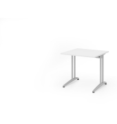 Schreibtisch VBS, 74cm (H), Wei&szlig; / silber