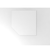 Verkettungsplatte trapez f&uuml;r STF eckig Wei&szlig;