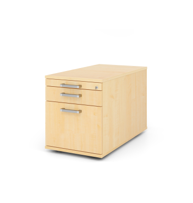 Rollcontainer 80cm,1Schub,1HR,Schl.CE Ahorn