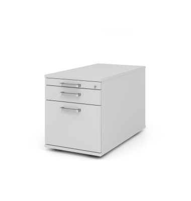 Rollcontainer 80cm,1Schub,1HR,Schl.CE Grau