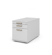 Rollcontainer 80cm,1Schub,1HR,Schl.SG Grau