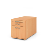 Rollcontainer 80cm,1Schub,1HR,Schl.SG Buche