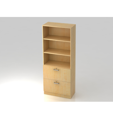 Regal 5OH, 2HR,Sockelblende CE AhornAhorn