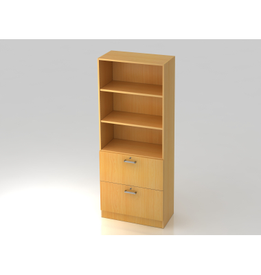 Regal 5OH, 2HR,Sockelblende CE BucheBuche