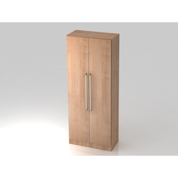 4032062127285 - Aktenschrank TARVIS mit Griff ohne Schloss 5 Ordnerhöhen B 800 x T 420 x H 2004 mm Nussbaum-Dekor