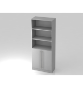 Regal 5OH,2T&uuml;ren unt.SO-Bl. RE GrauGrau