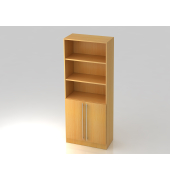 Regal 5OH,2T&uuml;ren unt.SO-Bl. RE BucheBuche