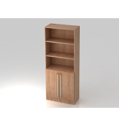 Regal 5OH,2T&uuml;ren unt.SO-Bl. CE Nussb.Nussb.