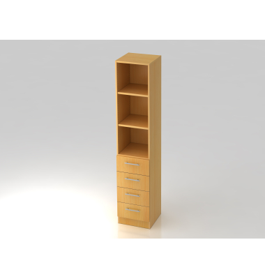 Regal 5OH, 4 Sch&uuml;be,SO-Bl. RE BucheBuche