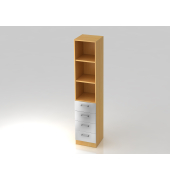 Regal 5OH, 4 Sch&uuml;be,SO-Bl. CE BucheSilber