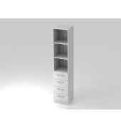 Regal 5OH, 4 Sch&uuml;be,SO-Bl. RE Wei&szlig;Wei&szlig;