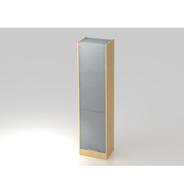 Rollladenschrank V6 VSET50/3/S/RE, abschlie&szlig;bar, 5 OH, ahorn/silber, 50x200,4x40cm (BxHxT)
