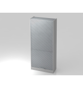 Rollladenschrank V6 VSET90/5/S/RE, abschlie&szlig;bar, 5 OH, grau/silber, 90x200,4x40cm (BxHxT)