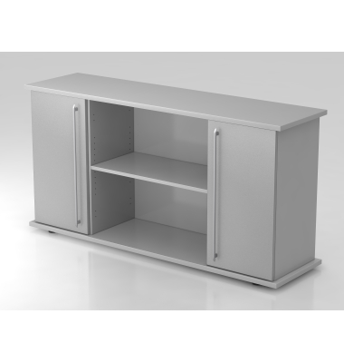 Sideboard 2 T&uuml;ren 166cm RE GrauSilber